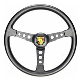 Volante Direção Porsche Fusca Gol Completo Com Cubo brinde