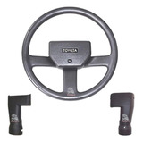 Volante Direção Toyota Bandeirante Cinza E Capa Sup inf 