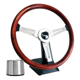 Volante Esportivo Lotse Class Light Wood Classico Em Madeira Cedro Cubo Vw Fusca Brasilia Gol Tl