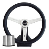 Volante Esportivo Lotse Class Lt Couro Preto Aplique cubo