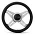 Volante Esportivo Shutt X4s Universal Preto Escovado Emblema