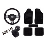 Volante Esportivo Tapete Bordado Bola Cambio Coifa Vw Gol G2