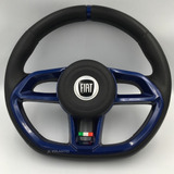 Volante Gti Azul Logo Preto Itália