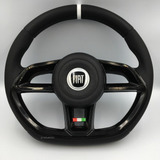 Volante Gti Logo Preto Itália Para Fiat Estrada 2012