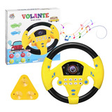 Volante Infantil Simulador De Carrinho Com Buzina Som Sirene