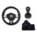 Volante Jetta Tapete Bordado Bola De Cambio Coifa Vw Gol G3