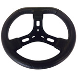 Volante Kart F1 Racing 320mm Preto Karting Kart Pista Cadete Race Granja Mega Birel Mini Uiversal
