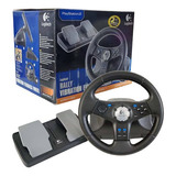 Volante Logitech Com Fio Rally Vibration Feedback Wheel Ps2