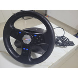 Volante Logitech Nascar Racing Wheel Ps2 Usado Sem Pedal