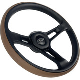 Volante Lowv Bombardier Couro Marrom Linha Chevrolet