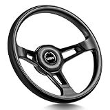 Volante Lowv Bombardier Revestido Couro Indicador Preto