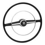 Volante Luxo Preto Aro Botão Buzina Acessório Kombi 57 À 75