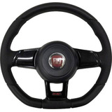 Volante Mk7 Preto Fiat Palio Siena Strada 96 Até 13 Com Cubo