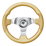 Volante Náutico 3 Raios Antichoque Poliuretano 35cm Branco