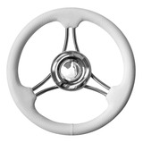 Volante Náutico Emborrachado Savoretti 35cm Branco T22rw 35
