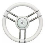 Volante Náutico Savoretti Inox T27w 35 Grip Branco Lanchas