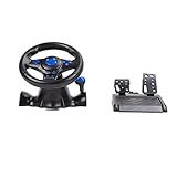 Volante Para PC Racing Wheel 4 Eixos D Pad E 12 Botões Volante Para Jogos Com Pedais Para PC Para PS4 Para PS3 Para XBOX One Para XBOX 360 Para Android