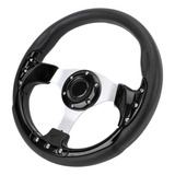 Volante Race Style Car De 13 Polegadas Pu Stylish Look Impac