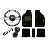 Volante Rallye Tapete Bordado C Bola Cambio Coifa Gol G5 G6