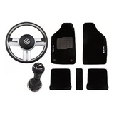 Volante Rallye Tapete Bordado C Bola De Cambio Coifa Gol G3