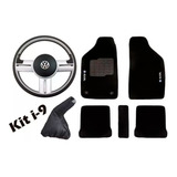 Volante Rallye Tapete Bordado C Bola De Cambio Coifa Gol G3