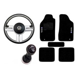 Volante Rallye Tapete Bordado C Bola De Cambio Coifa Gol G5