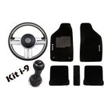 Volante Rallye Tapete Bordado C Bola Do Cambio Coifa Gol G3