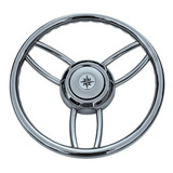 Volante T26s Náutico Aço Polido Luxo Com 6 Raios Refoçado