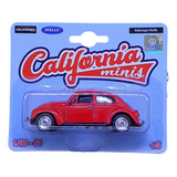 Volkswagen Beetle Fusca Califórnia Minis Welly 1 64
