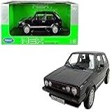 Volkswagen Golf 1 GTI Preto 1 18 Fundido Modelo De Carro Por Welly