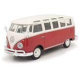 Volkswagen Samba ônibus Vermelho 1/25 Fundido Modelo De Carro Pela Maisto