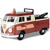 Volkswagen Tipo 2 T1 Caminhão De Reboque Volkswagen Especialistas Em Volkswagen Modelo De Carro Marrom Metálico E Creme 1 24 Diecast Da Motormax 79585