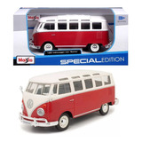 Volkswagen Van Samba Kombi Red Special Edition 1 24 Maisto