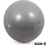 Vollo Sports Gym Ball, Bola De Ginástica Unissex Adulto, Cinza (grey), 75 Cm