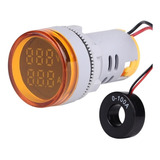 Voltímetro Amper Digital Ac Embutir Led Ac50 500v 0 100a