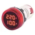 Voltimetro Amperimetro 22mm Modelo Ad16 22va Vermelho