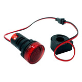 Voltimetro amperímetro Digital 22mm Vermelho 50 A 265vca