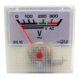 Voltímetro Analógico 91l16 0 300v Ac Painel Indústria