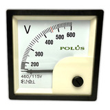 Voltimetro Analogico Fm 96 600v 460 115v Polus