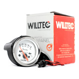 Voltímetro Coluna Painel 52mm 8 16v Branco Willtec Racing