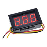 Voltímetro Digital Display 3 Fios De 0 30v Dc Vermelho
