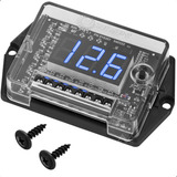 Voltimetro Digital Sequenciador Automotivo Medidor Bateria E 2 Parafusos De Fixação