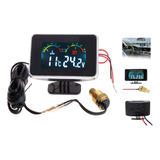 Voltímetro Marcador De Temperatura Automotivo Universal