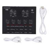 Volume Inteligente Da Placa De Som Ao Vivo Multifuncional V8