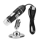 Vomeko Microscópio LED 50X-500X 0-3MP USB Lupa Para PC Com Suporte E Interface 3 Em 1 -USB-Micro USB-Tipo-C- Microscópio USB Portátil Microscópio Digital USB-