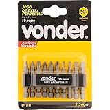 Vonder Jogo De Bits-Ponteiras Com 10 Peças Encaixe Sextavado 1-4- Vdo694