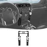 Voodonala Para Toyota 4Runner Painel De Navegação Do Console Central Com Tampa Do Painel De Ar Condicionado Para Toyota 4Runner 2020 Cor Preta De Fibra De Carbono 3 Peças Conjunto