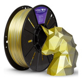 Voolt Filamento Impressão 3d Duo Color Dourado 1 75mm Cores Cor Alumínio E Dourado