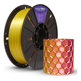 Voolt3d Duo Color V silk Filamento Amarelo 1kg