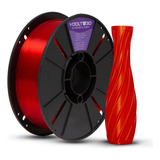 Voolt3d Translúcido Filamento Pla 1kg Cor Vermelho Romã